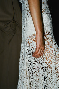 Lulsy Dress in Ivory Floral Cashmere Lace