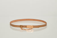 Lock Belt in Nude Leather