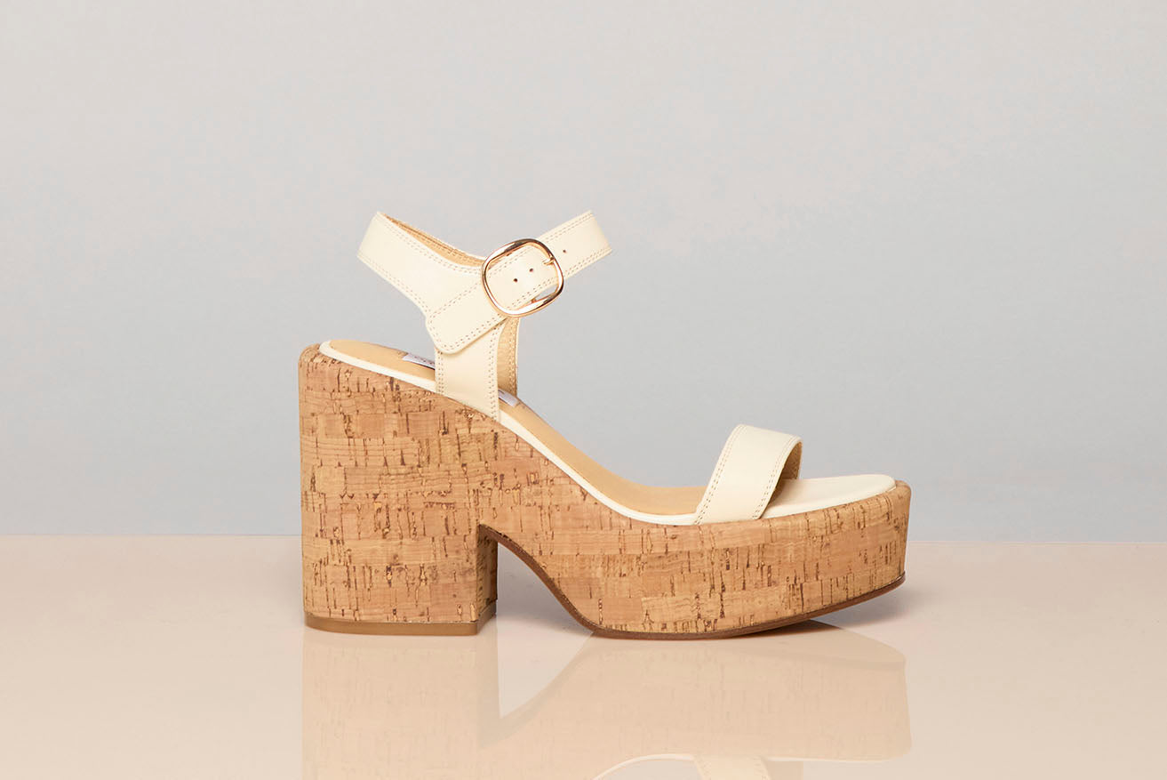Women's Cream Nappa Leather Platform Sandal | Gabriela Hearst