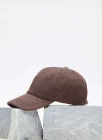 Zed Baseball Hat in Chocolate Cashmere