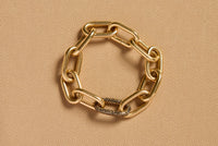 Micro Pave Link Bracelet in 18K Yellow Gold & Black Diamonds (Classic Links)