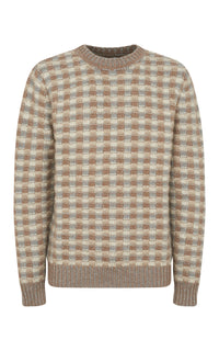 Chez Knit Sweater in Ivory Multi Cashmere