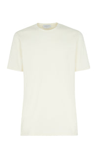 Kirby T-Shirt in Ivory Sea Island Cotton
