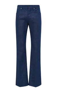 Preston Five Pocket Pant in Recycled Cotton Linen Denim