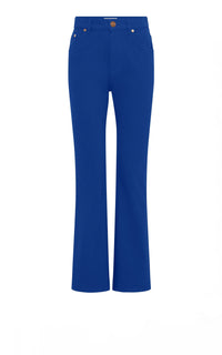 Ezra Bootcut Cropped Jean in Cobalt Recycled Cotton Denim