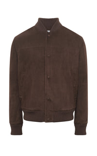 Greg Bomber in Chocolate Suede