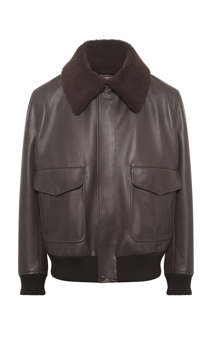 Grant Jacket in Chocolate Leather