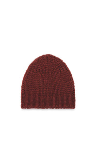 Pacino Knit Hat in Burnt Sienna Welfat Cashmere