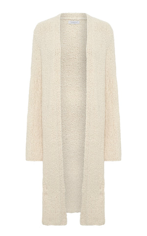 Uxia Knit Cardigan in Ivory Cashmere Boucle