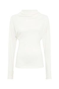 Paget Top in Ivory Cashmere Jersey
