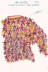 Thalor Crochet Stars Sweater in Multi Cashmere