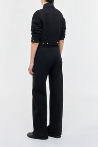 Adira Jacket in Black Recycled Cotton Denim