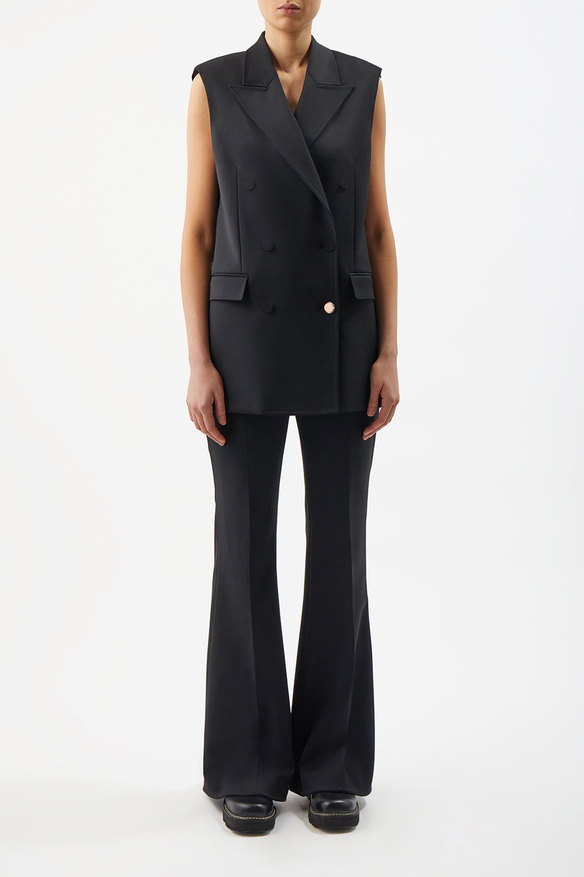 Rhein Pant in Black Sportswear Wool