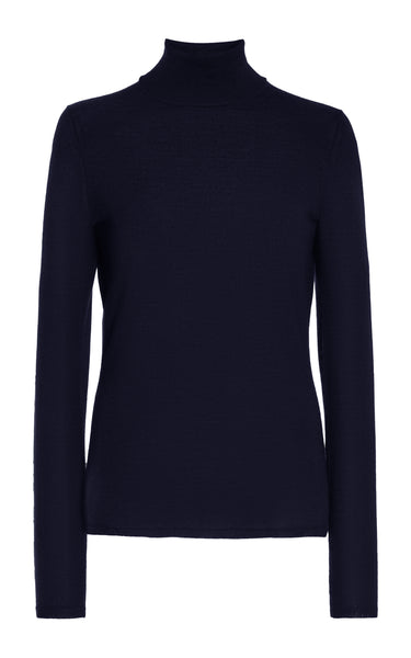 GABRIELA HEARST ボトルネックニット ネイビー S カシミヤ GABRIELA HEARST ボトルネックニット ネイビー S カシミヤ