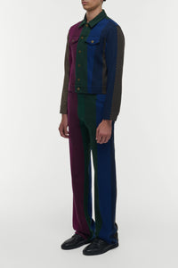 Barry Trucker Jacket in Multi Cashmere