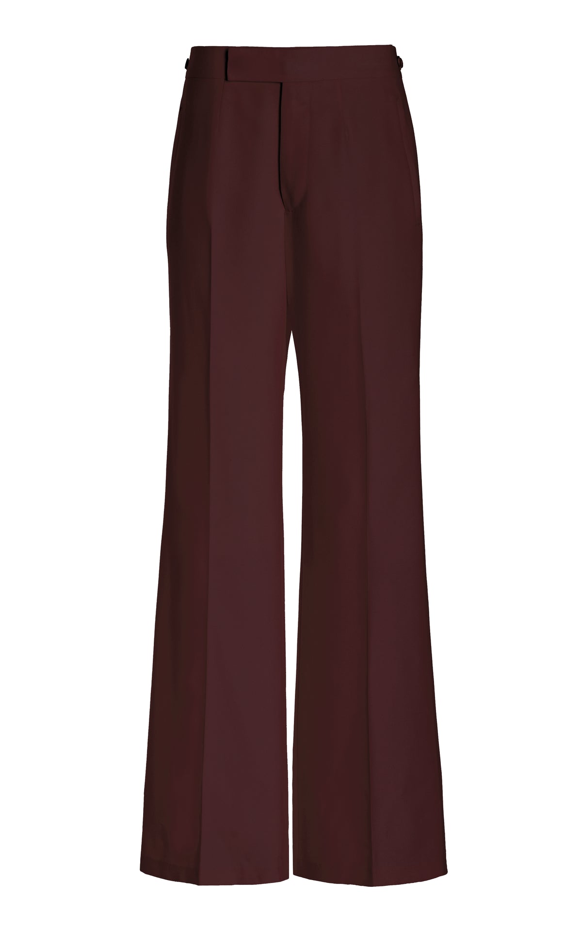 Vista Pant in Deep Bordeaux Wool Twill