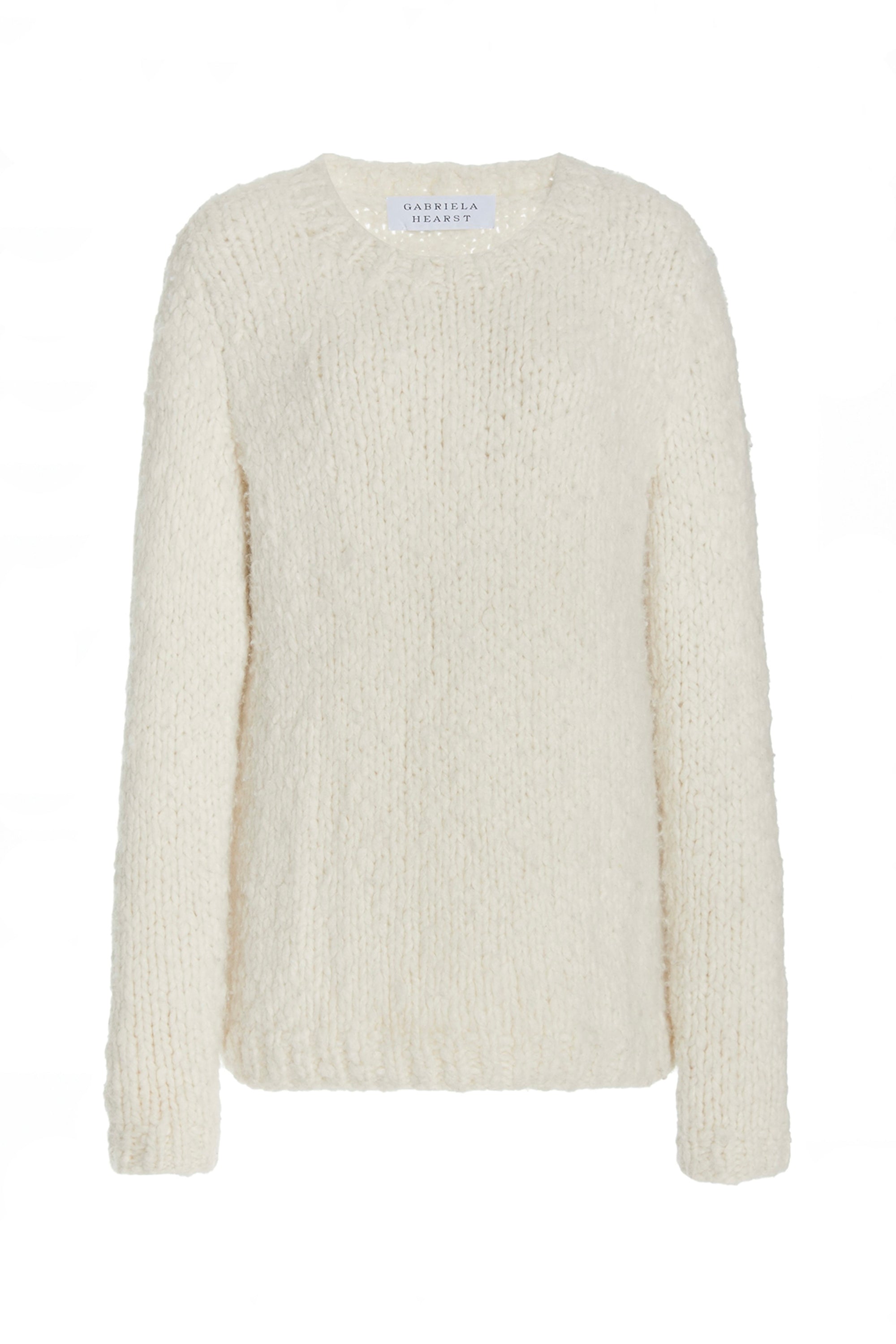 Lawrence Knit Sweater in Ivory Welfat Cashmere – Gabriela Hearst