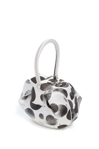 Artist Collaboration Satin Nina Bag - Three Quarter View Hand-Painted Details | Gabriela Hearst