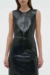 Cinta Dress in Black Lizard