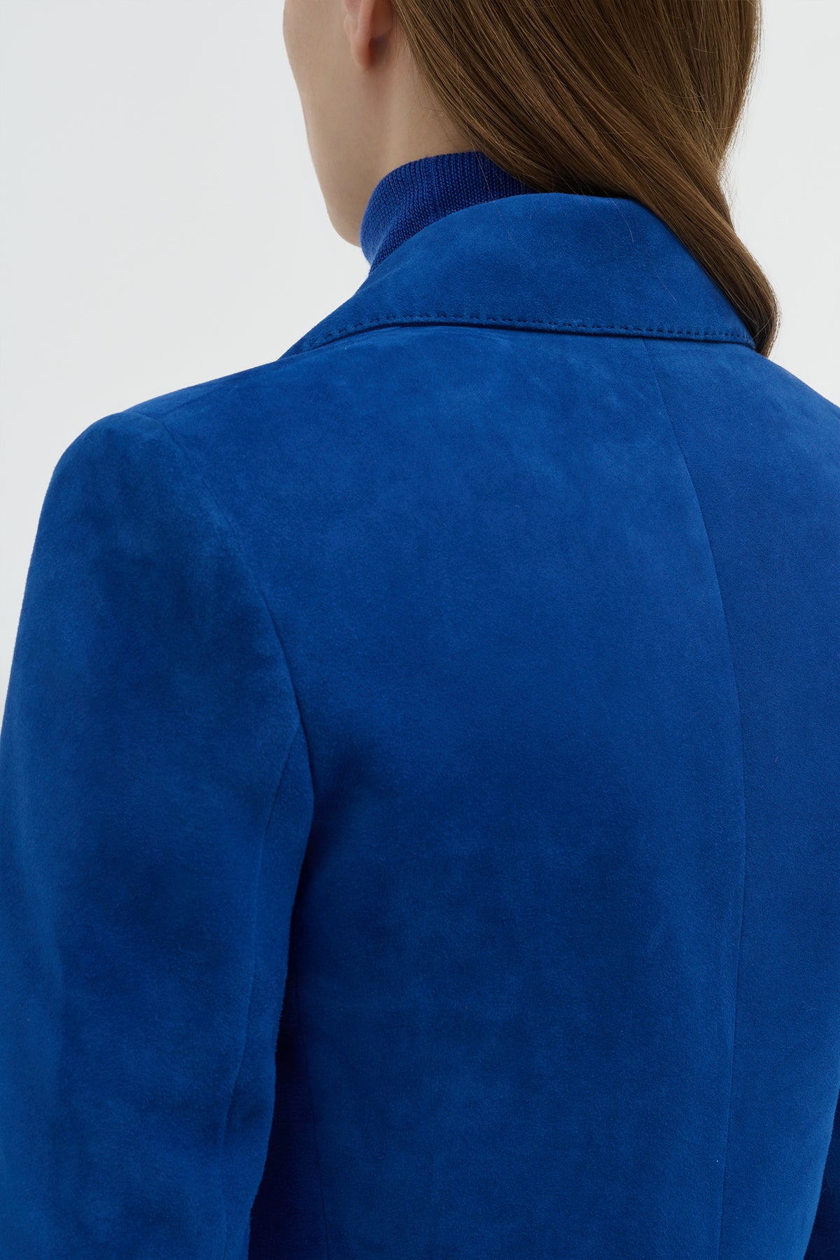 Leiva Blazer in Cobalt Suede