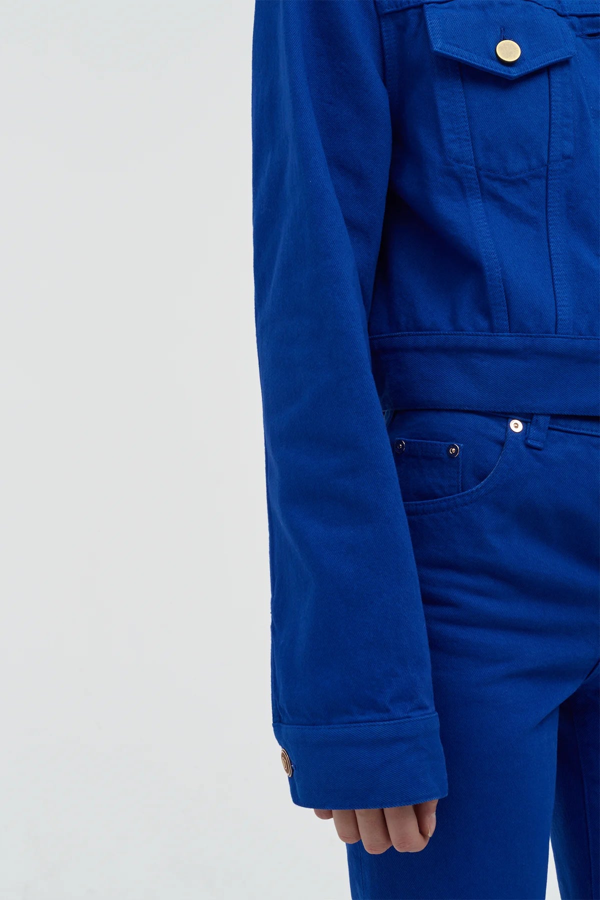 Bronte Jacket in Cobalt Recycled Cotton Denim