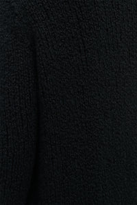 Uxia Knit Cardigan in Black Cashmere Boucle