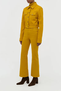 Bronte Jacket in Golden Birch Recycled Cotton Denim