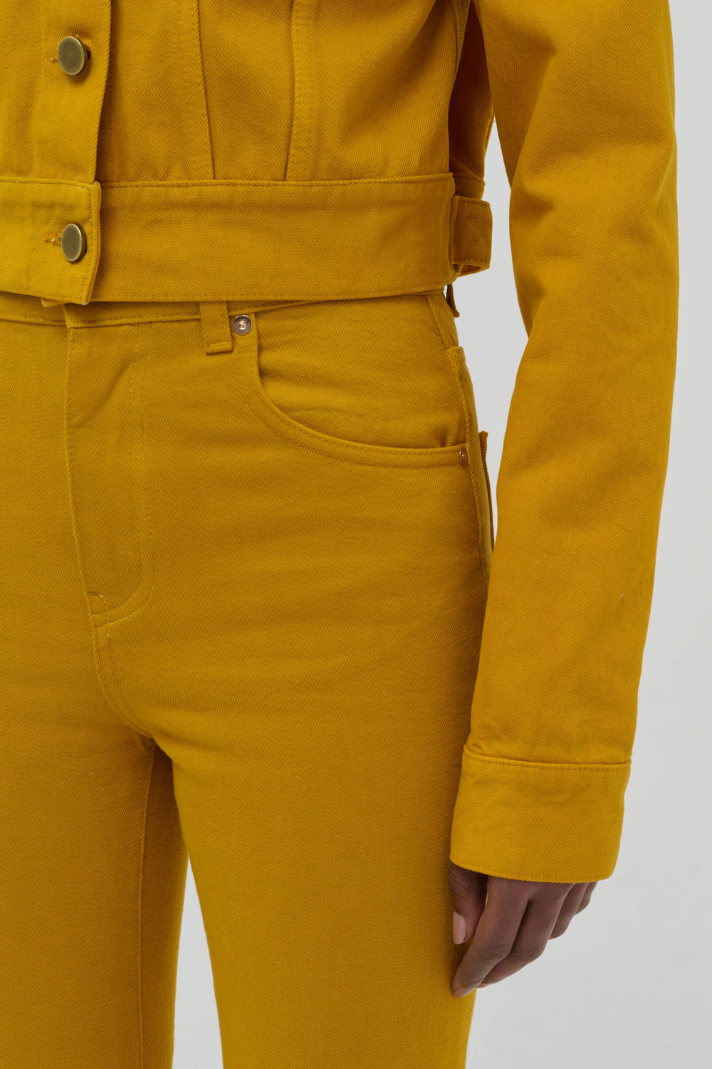 Bronte Jacket in Golden Birch Recycled Cotton Denim