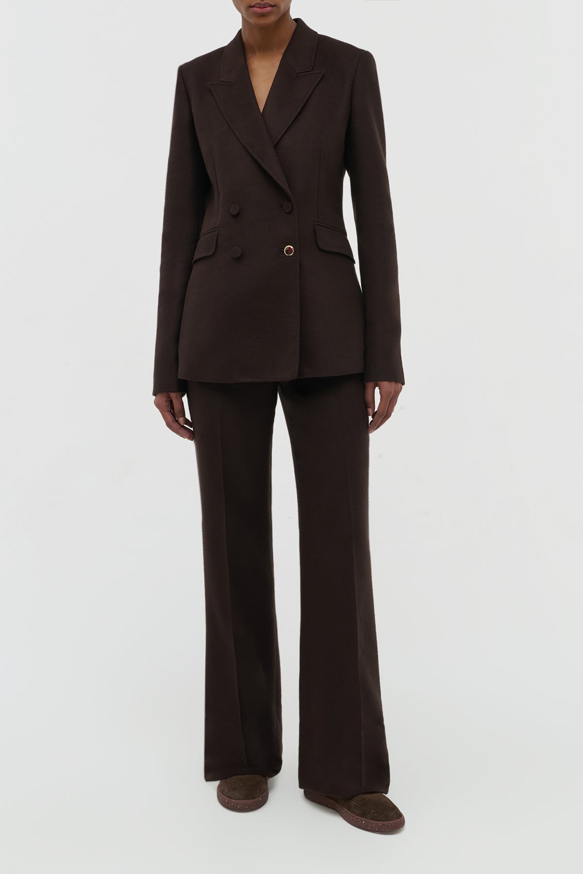 Stephanie Blazer in Chocolate Winter Silk