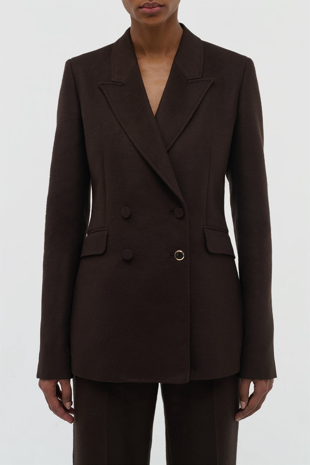 Stephanie Blazer in Chocolate Winter Silk