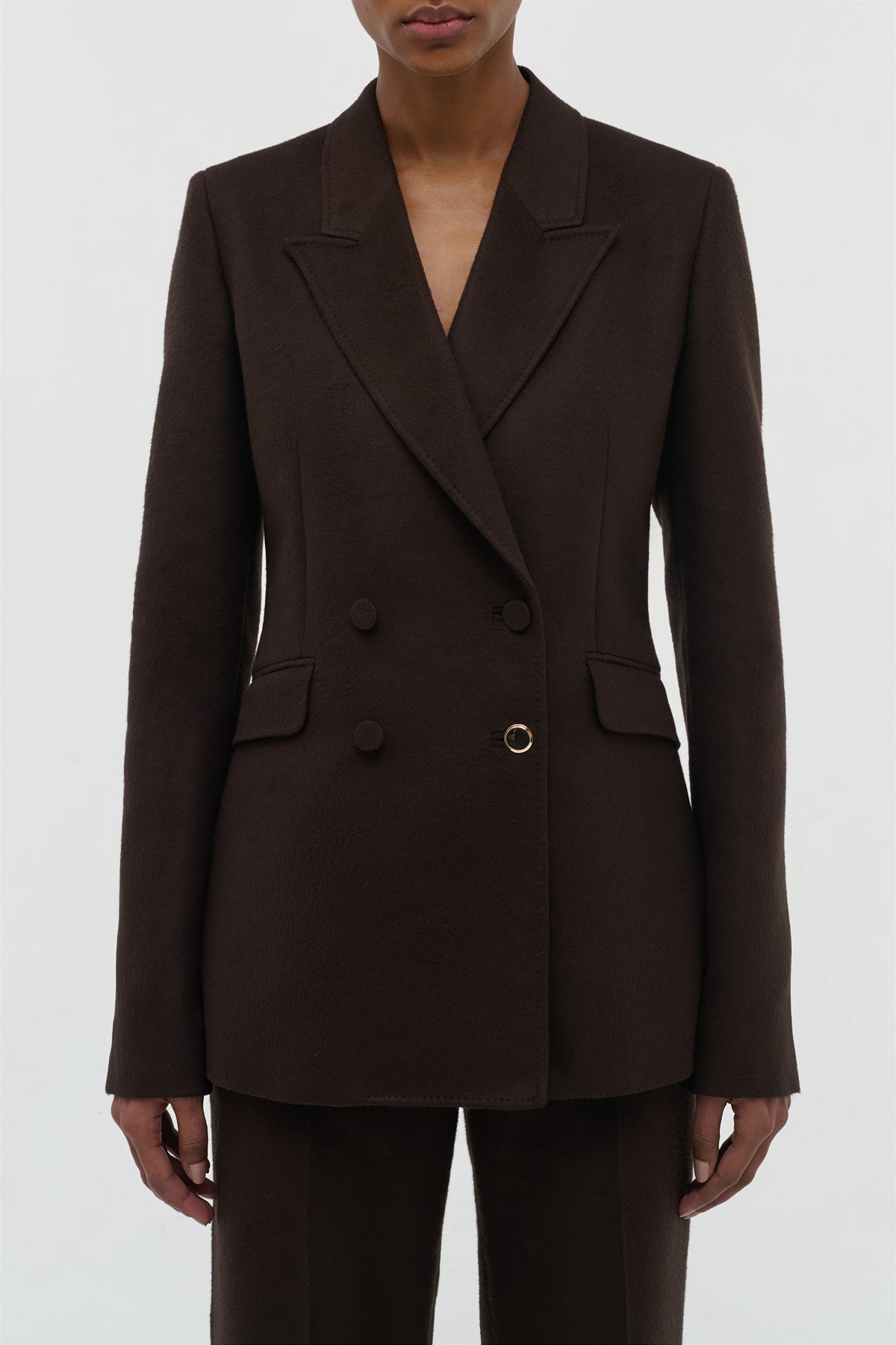 Stephanie Blazer in Chocolate Winter Silk