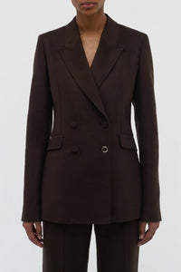 Stephanie Blazer in Chocolate Winter Silk