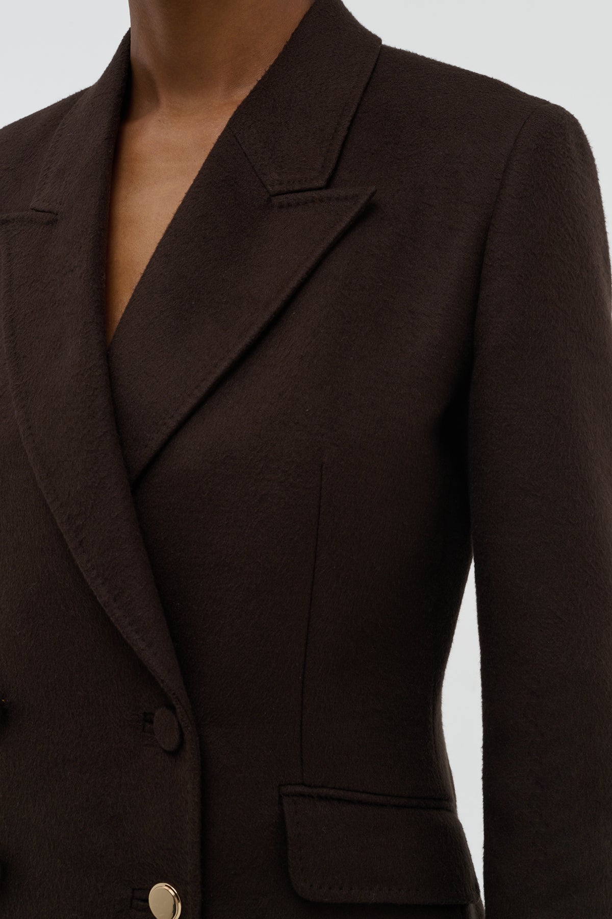 Stephanie Blazer in Chocolate Winter Silk