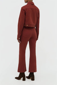 Bronte Jacket in Burnt Sienna Recycled Cotton Denim