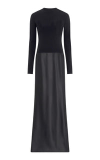 Jessamy Dress in Black Silk