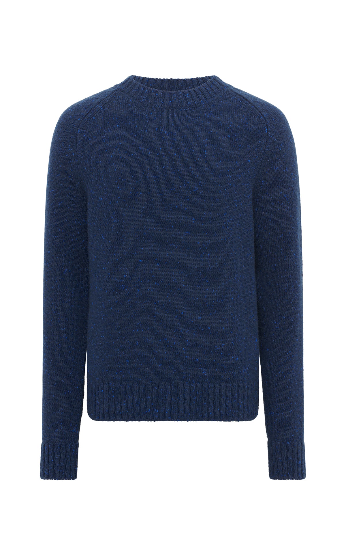 MARK & LONA ダークブルー セーター サイズ38 used Daniel Knit Sweater in Electric Navy Speckled Aran Cashmere