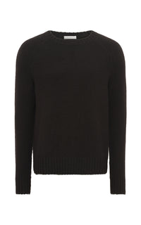 Norwich Knit Sweater in Black Cashmere