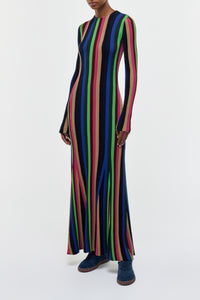 Affinity Knit Maxi Dress in Multi Silk Cashmere