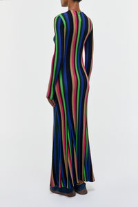 Affinity Knit Maxi Dress in Multi Silk Cashmere