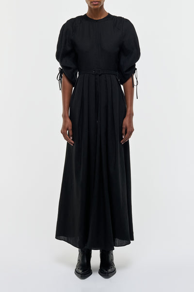 aloe maxi dress Women's Black Linen Linen Paneled Shirtdress for Aloe is a simple polka mini dress Color:Barley Gingham