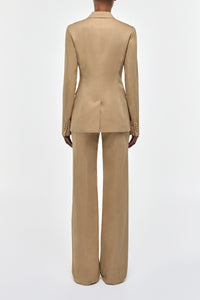 Vesta Pant in Camel Sea Island Cotton
