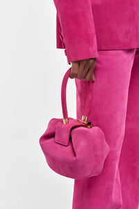 Demi Bag in Fuchsia Suede Corduroy