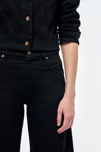 Amoret Jean in Black Recycled Cotton Denim