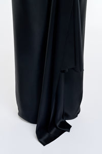 Jessamy Dress in Black Silk