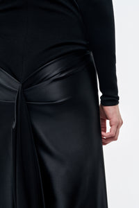 Jessamy Dress in Black Silk