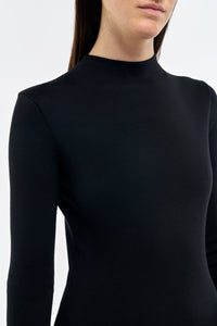 Jessamy Dress in Black Silk