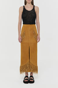 Nur Knit Tank Top in Black Silk Cashmere