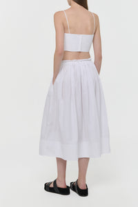 White Sea Island Cotton Nadir Top Set - Back View | Gabriela Hearst