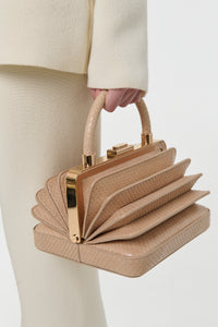 Diana Bag in Nude Snakeskin