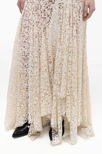 Lulsy Dress in Ivory Floral Cashmere Lace